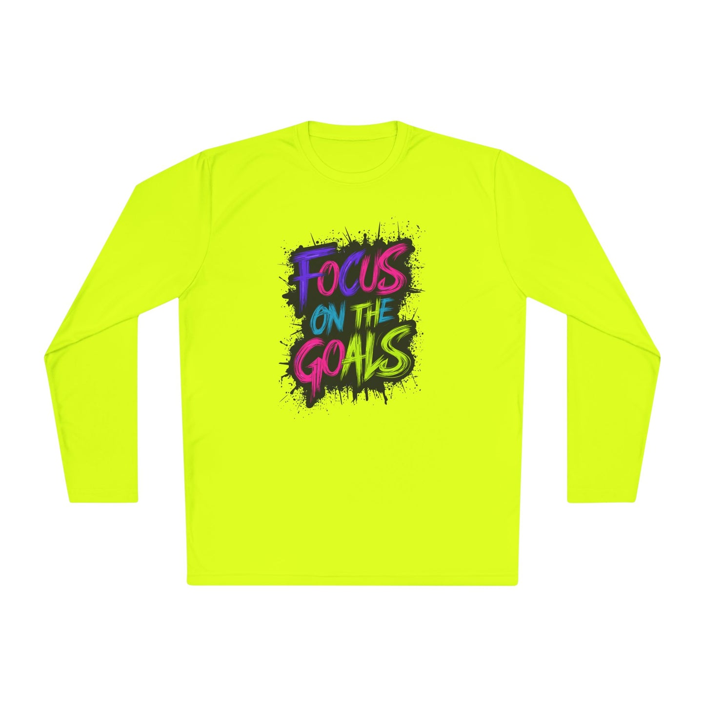 Unisex Long Sleeve Tee - "Focus on the Goals" Motivational Shirt, Fitness Apparel, Activewear, Gift for Athletes, Casual Wear