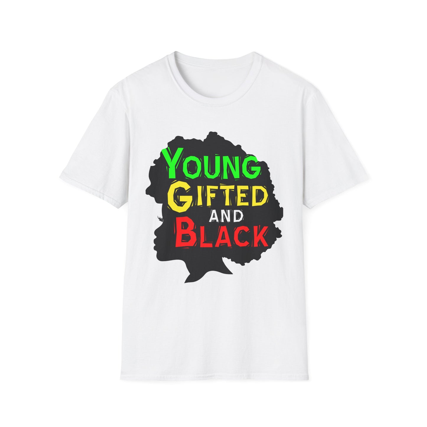 Empowerment Unisex T-Shirt, Young Gifted and Black Graphic Tee, Black History Month Gift, Inspirational Apparel, Casual Everyday Wear