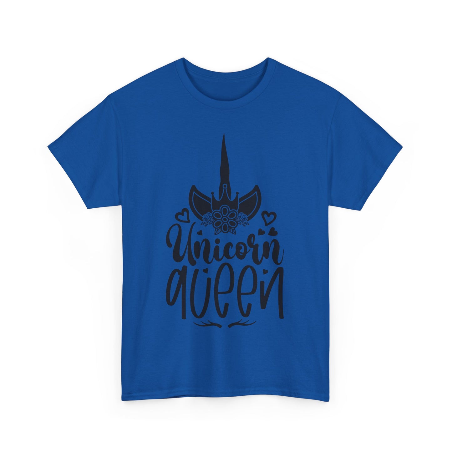 Unicorn Queen Unisex Heavy Cotton Tee - Fun and Playful Graphic T-Shirt for Unicorn Lovers