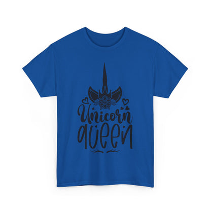 Unicorn Queen Unisex Heavy Cotton Tee - Fun and Playful Graphic T-Shirt for Unicorn Lovers