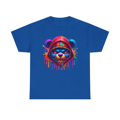 Colorful Graffiti Bear Unisex Heavy Cotton Tee
