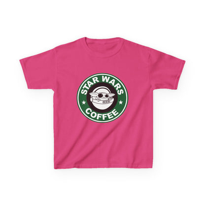 Star Wars Coffee Kids Tee, Fun Graphic T-shirt for Boys & Girls, Perfect for Birthdays, Star Wars Fans, Casual Wear