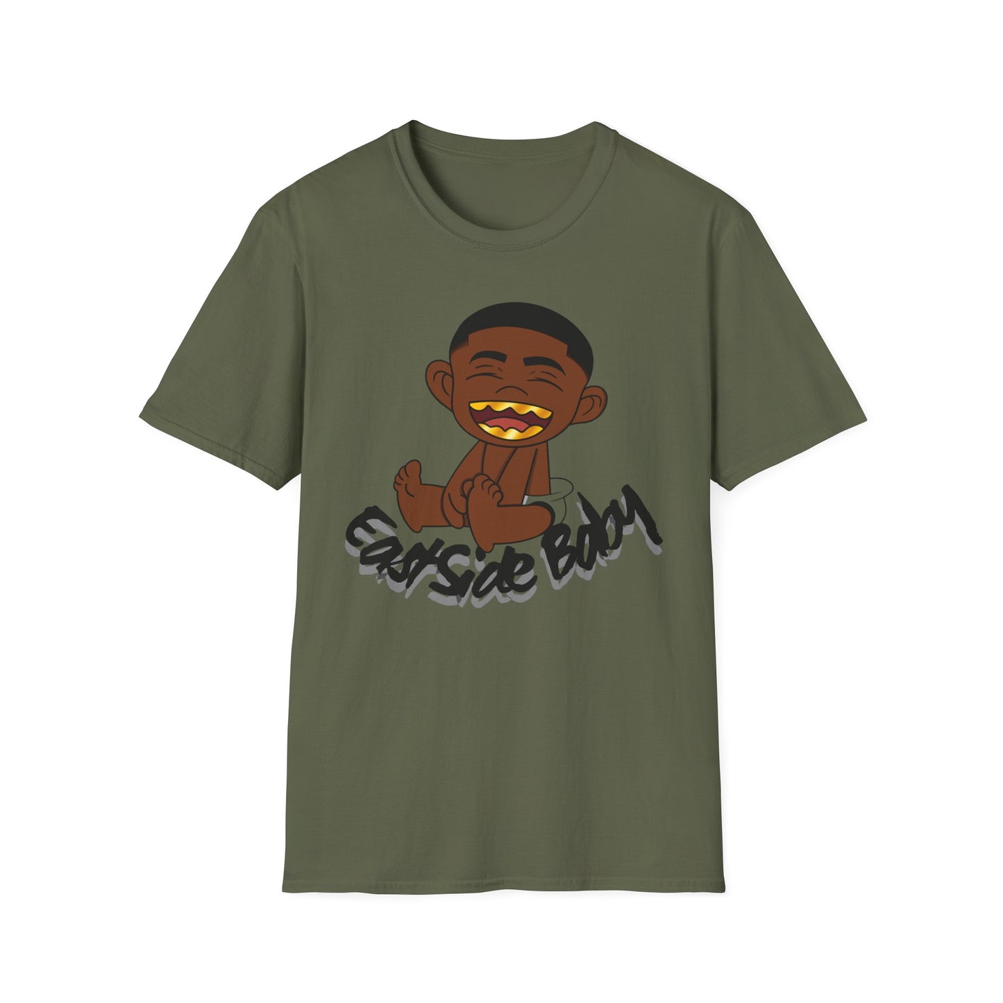Unisex Softstyle T-Shirt - 'Eastside baby' Fun Graphic Tee