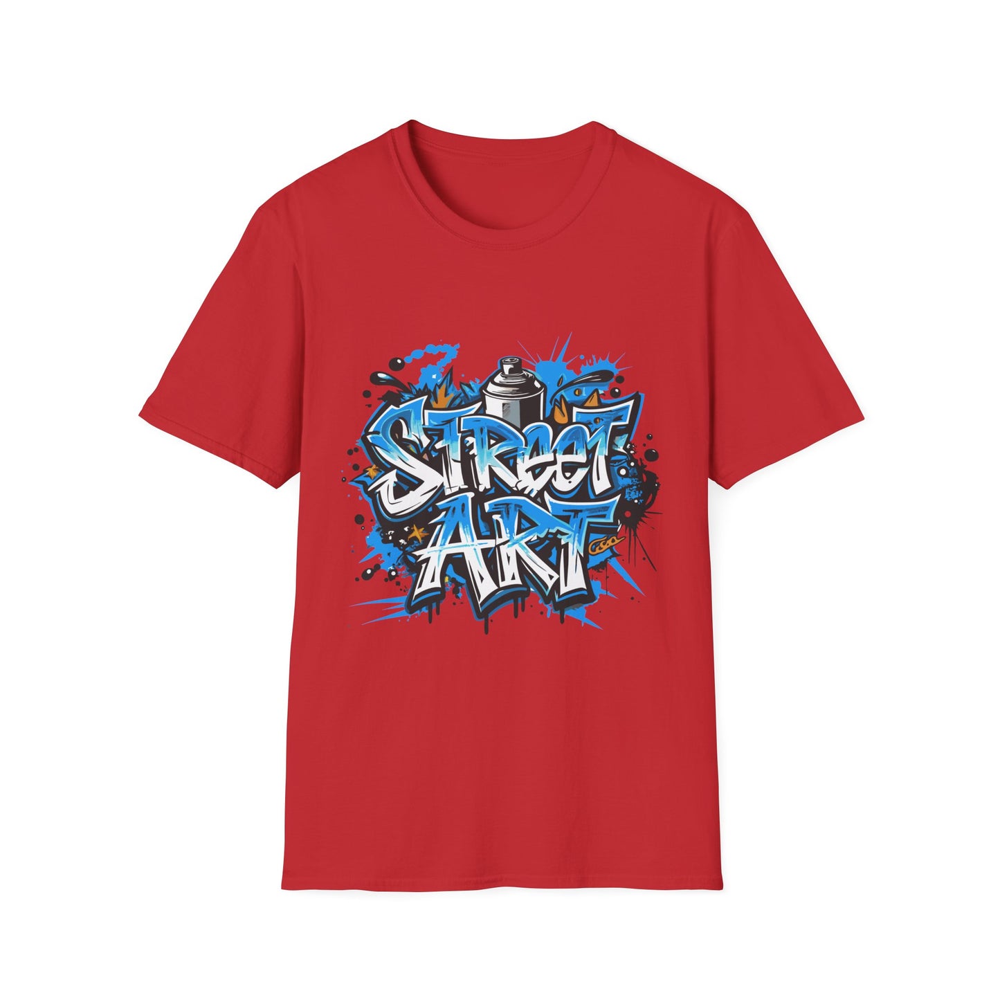 Street Art T-Shirt | Unisex Softstyle Tee, Graffiti Shirt, Urban Vibe Apparel, Casual Streetwear, Gift for Art Lovers