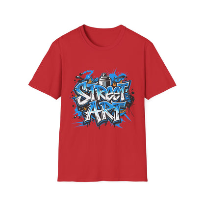 Street Art T-Shirt | Unisex Softstyle Tee, Graffiti Shirt, Urban Vibe Apparel, Casual Streetwear, Gift for Art Lovers