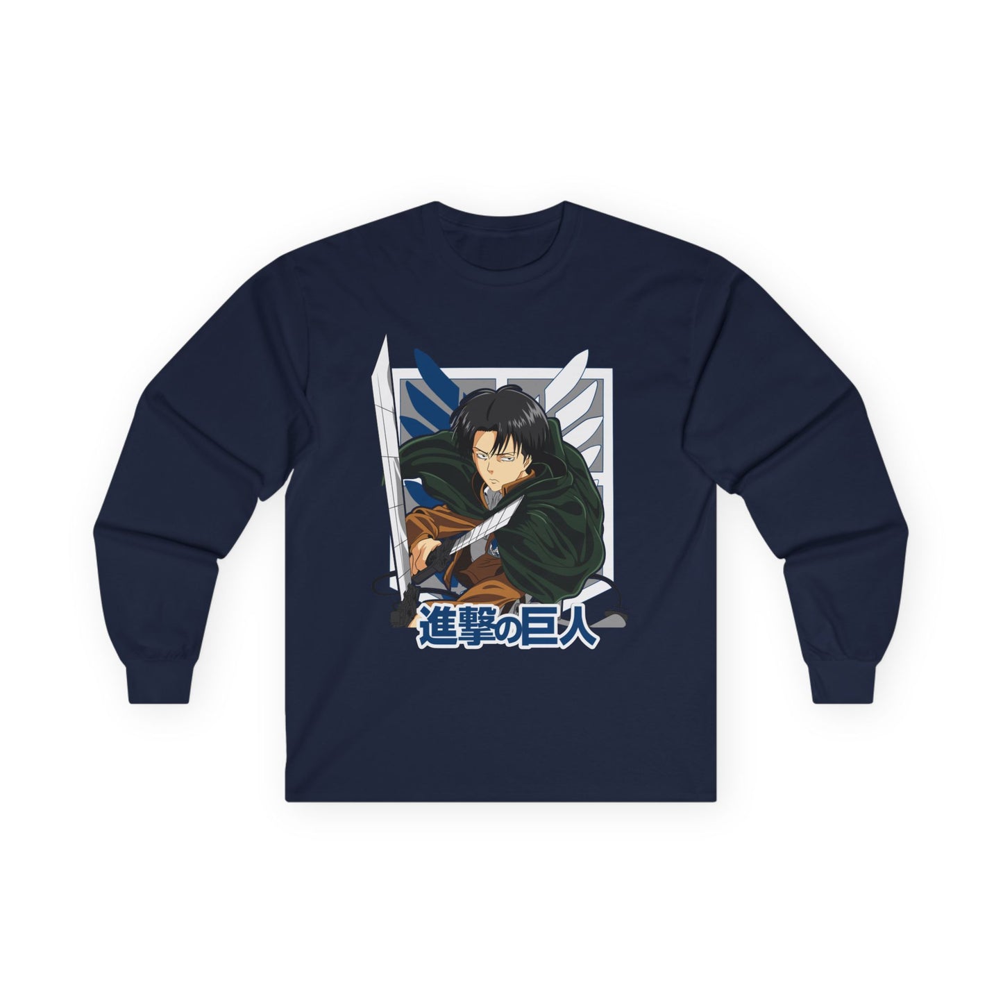Attack on Titan Mikasa Long Sleeve Tee — Japanese Logo Anime Shirt
