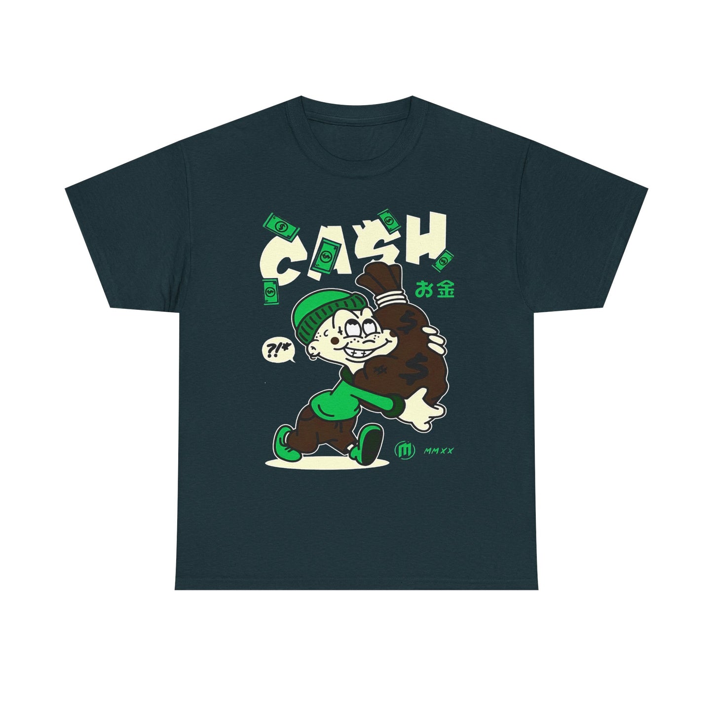 Cash Cartoon Unisex Heavy Cotton Tee - Streetwear Vibe