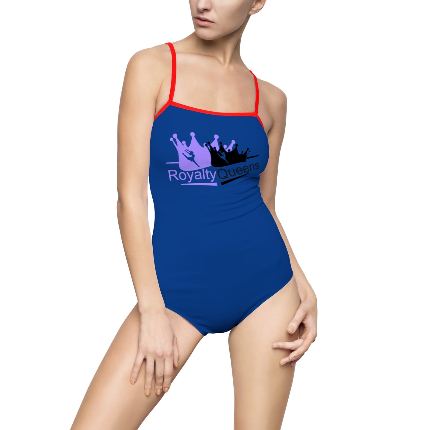 Royalty Queens Women's One-Piece Swimsuit, Trendy Swimwear, Beach Day Essentials, Pool Party Outfit, Summer Vacation Must-Have