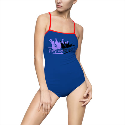 Royalty Queens Women's One-Piece Swimsuit, Trendy Swimwear, Beach Day Essentials, Pool Party Outfit, Summer Vacation Must-Have