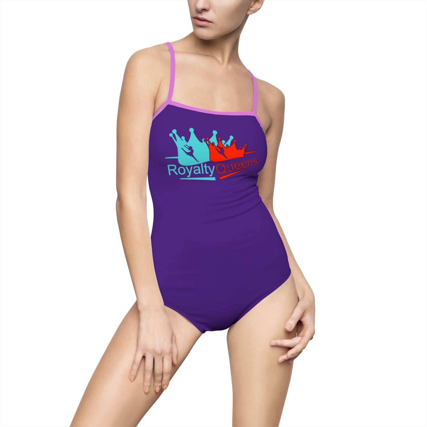 Royalty Queens Women's One-Piece Swimsuit, Swimwear for Pool, Beach, Vacation, Summer Fun, Gifts for Her