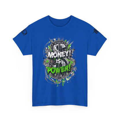 Money Power Unisex Heavy Cotton Tee | Statement Shirt, Motivational Apparel, Gift for Him, Streetwear, Casual T-Shirt