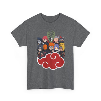 Anime-Inspired Unisex Heavy Cotton Tee - Naruto Characters Design