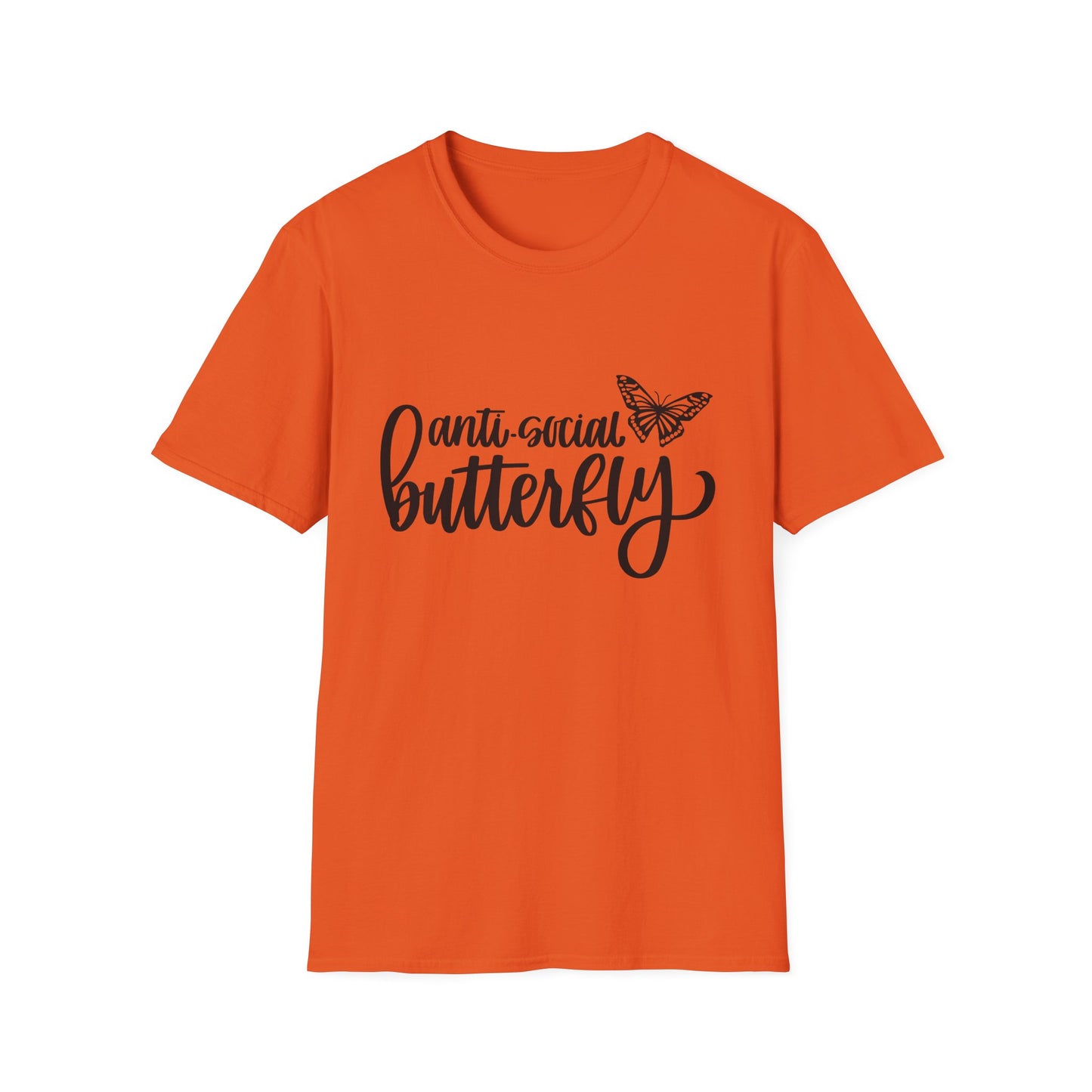 Anti-Social Butterfly Unisex Softstyle T-Shirt - Perfect for Introverts
