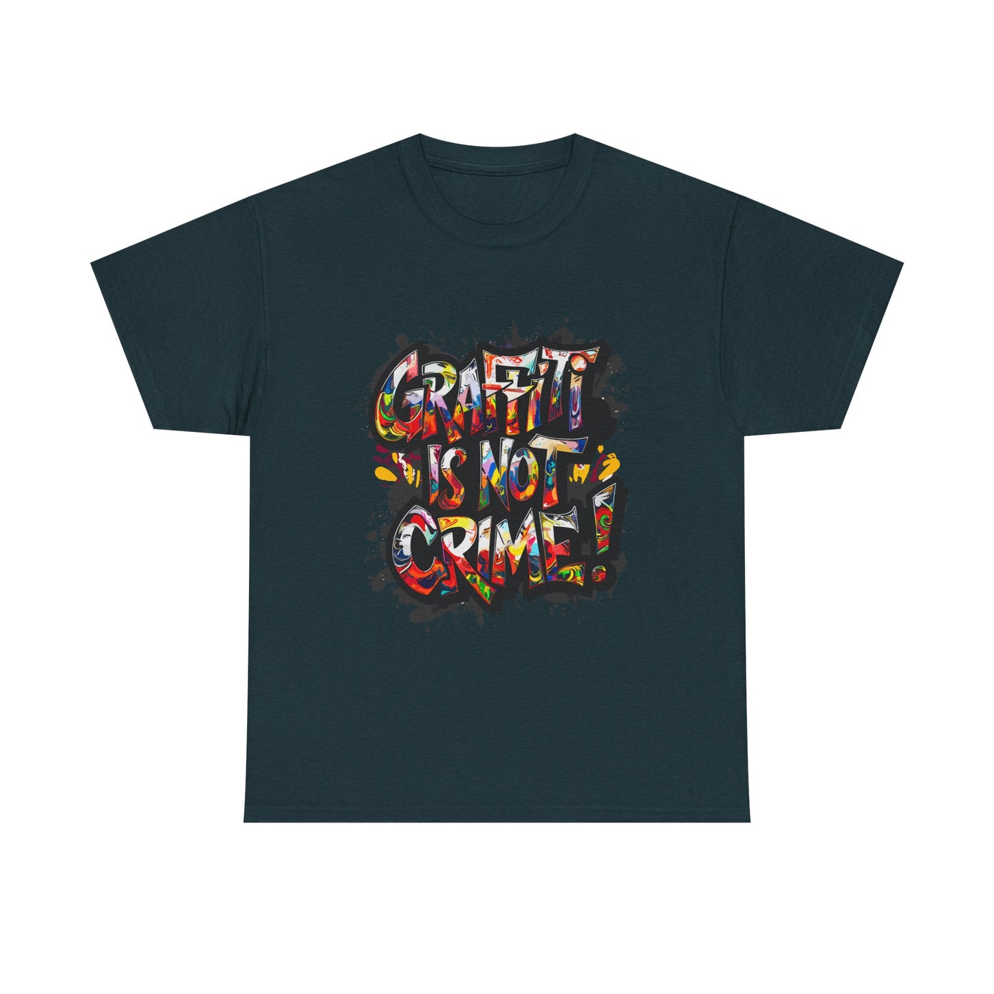 Craft is Not a Crime Unisex Heavy Cotton Tee, Graffiti Art Shirt, Streetwear, Gift for Artists, Art Lover's Top, Trendy Graphic Tee