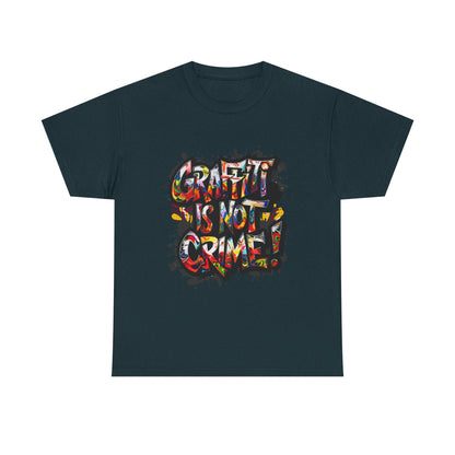 Craft is Not a Crime Unisex Heavy Cotton Tee, Graffiti Art Shirt, Streetwear, Gift for Artists, Art Lover's Top, Trendy Graphic Tee