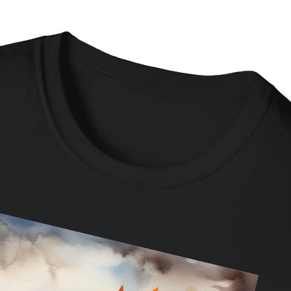 Autumn Scarecrow T-Shirt - Cozy Fall Tee, Pumpkin Patch Shirt, Halloween Apparel, Harvest Festival Gear, Unisex Seasonal Top