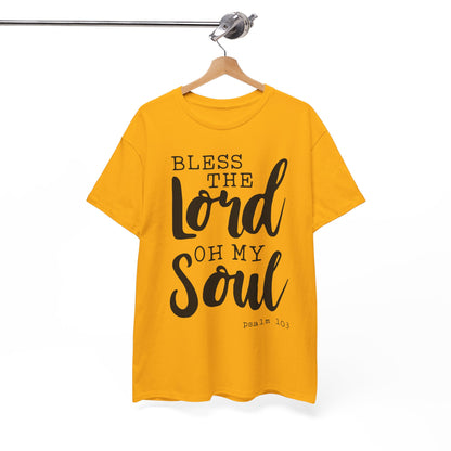 Bless the Lord Unisex Heavy Cotton Tee - Inspirational Christian Shirt