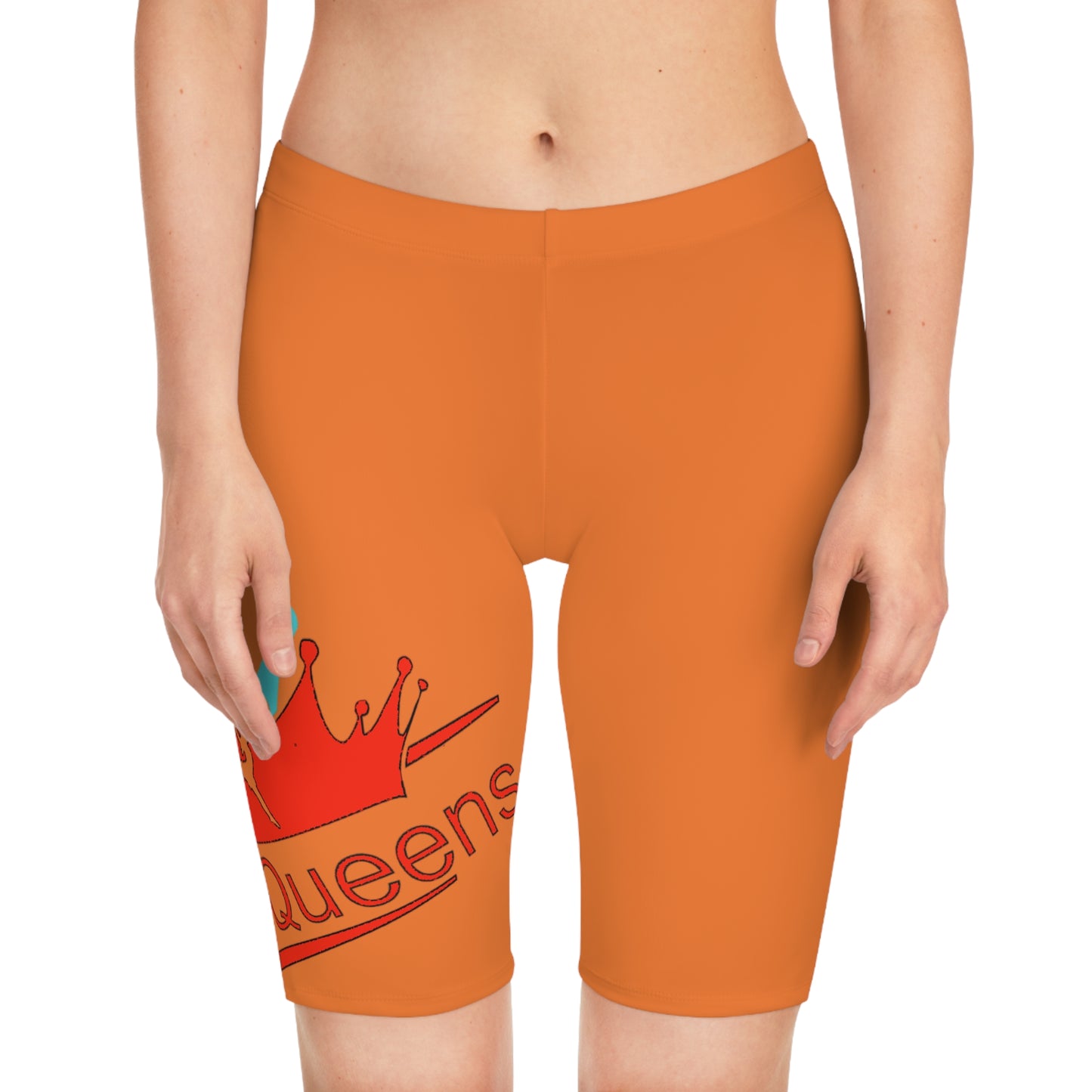 Queens Royalty Women's Bike Shorts - Stylish Athletic Wear, Workout Shorts, Summer Fashion, Cycling Gear, Outdoor Adventure