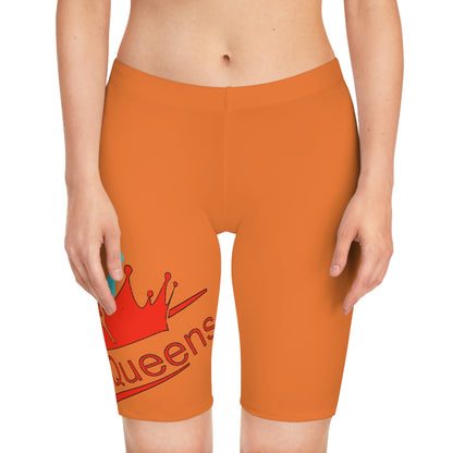 Queens Royalty Women's Bike Shorts - Stylish Athletic Wear, Workout Shorts, Summer Fashion, Cycling Gear, Outdoor Adventure