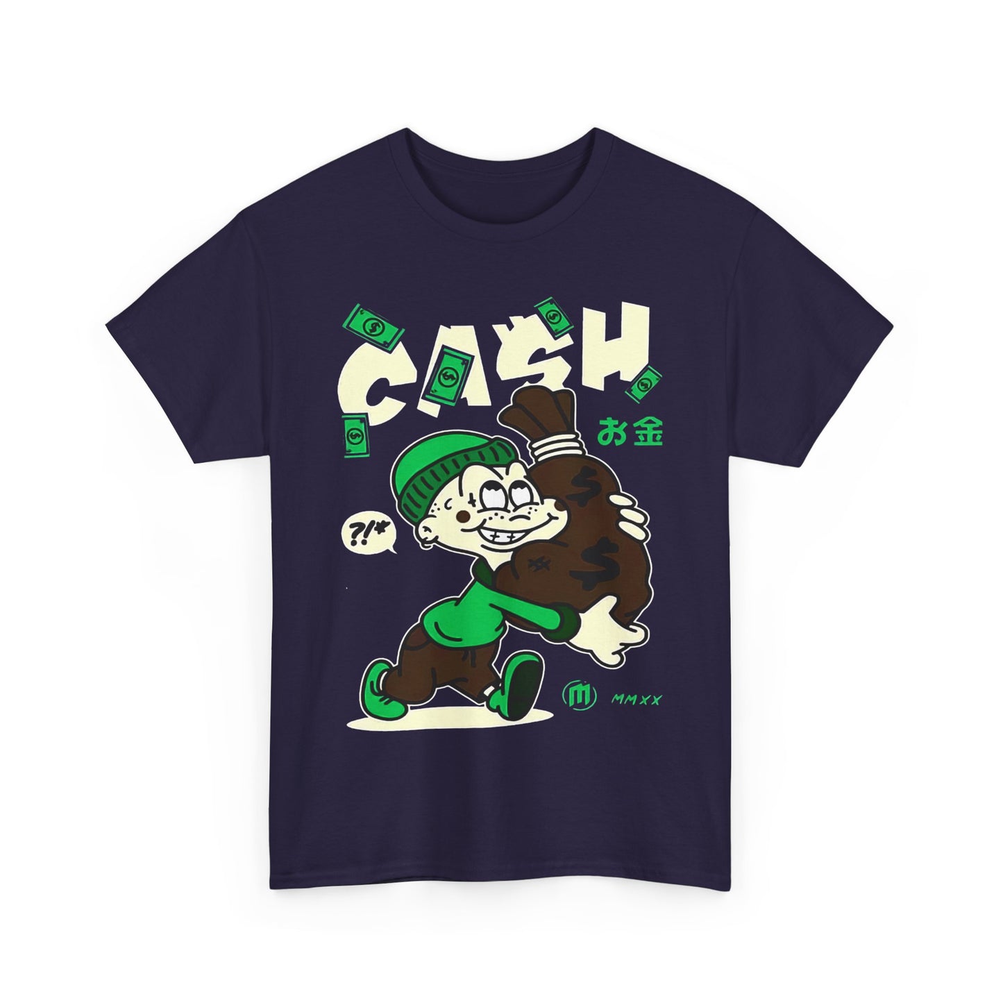 Cash Cartoon Unisex Heavy Cotton Tee - Streetwear Vibe