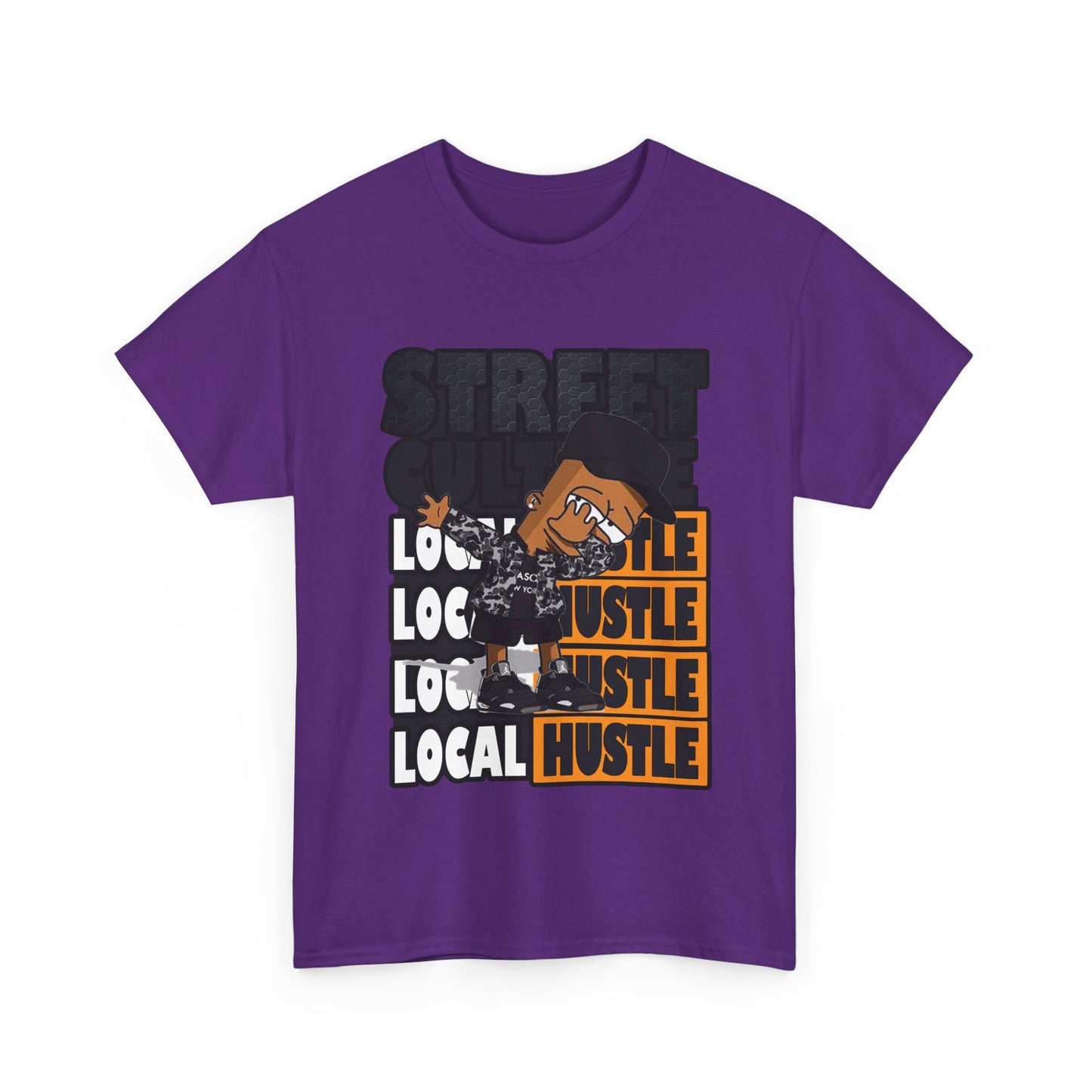 Street Hustle Unisex Heavy Cotton Tee | Casual Graphic T-Shirt for Entrepreneurs