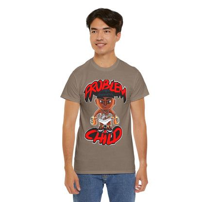 Problem Child Unisex Heavy Cotton Tee - Bold Graphic for Streetwear Lovers