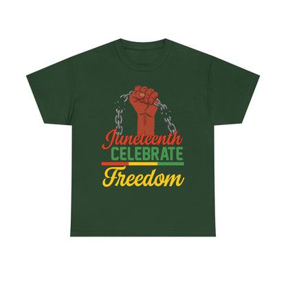 Juneteenth Freedom Tee, Celebrate Freedom Shirt, Unisex Cotton T-Shirt, Black History Month Apparel, Equality and Justice Top