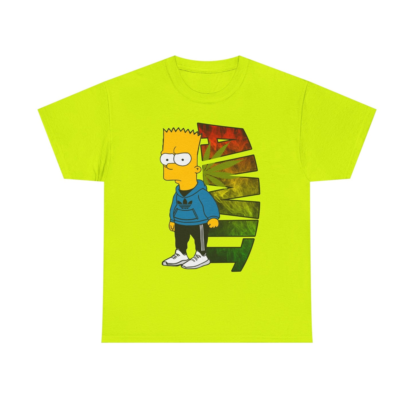 Unisex Heavy Cotton Tee - Bart Simpson Graffiti Style
