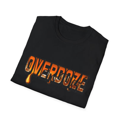 Street Style Unisex T-Shirt with 'OVERDOZE' Graphic