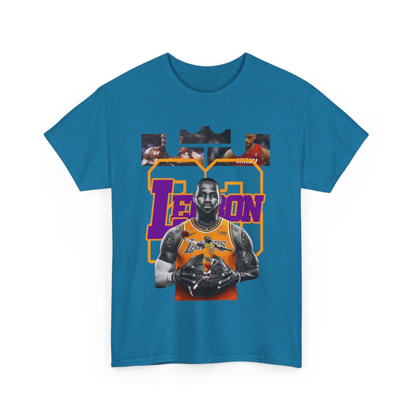 LeBron James Unisex Heavy Cotton Tee - Basketball Fan Apparel