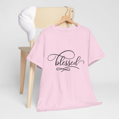 Blessed Unisex Heavy Cotton Tee - Comfortable and Meaningful Shirt for Everyday Wear
