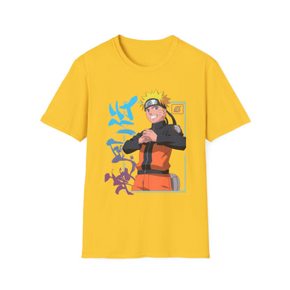 Anime-Inspired Unisex Softstyle T-Shirt - Naruto Design