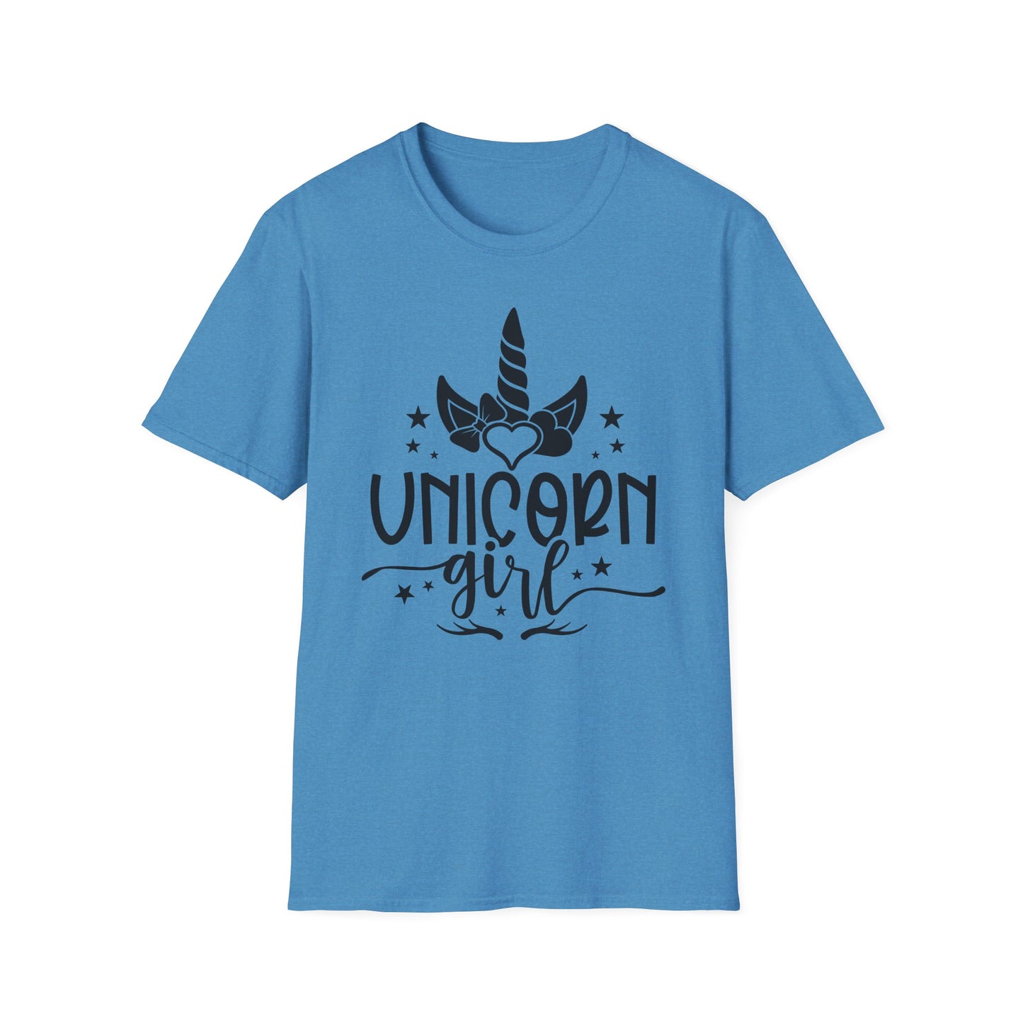 Unicorn Girl Softstyle T-Shirt for Kids & Teens - Cute Fantasy Tee