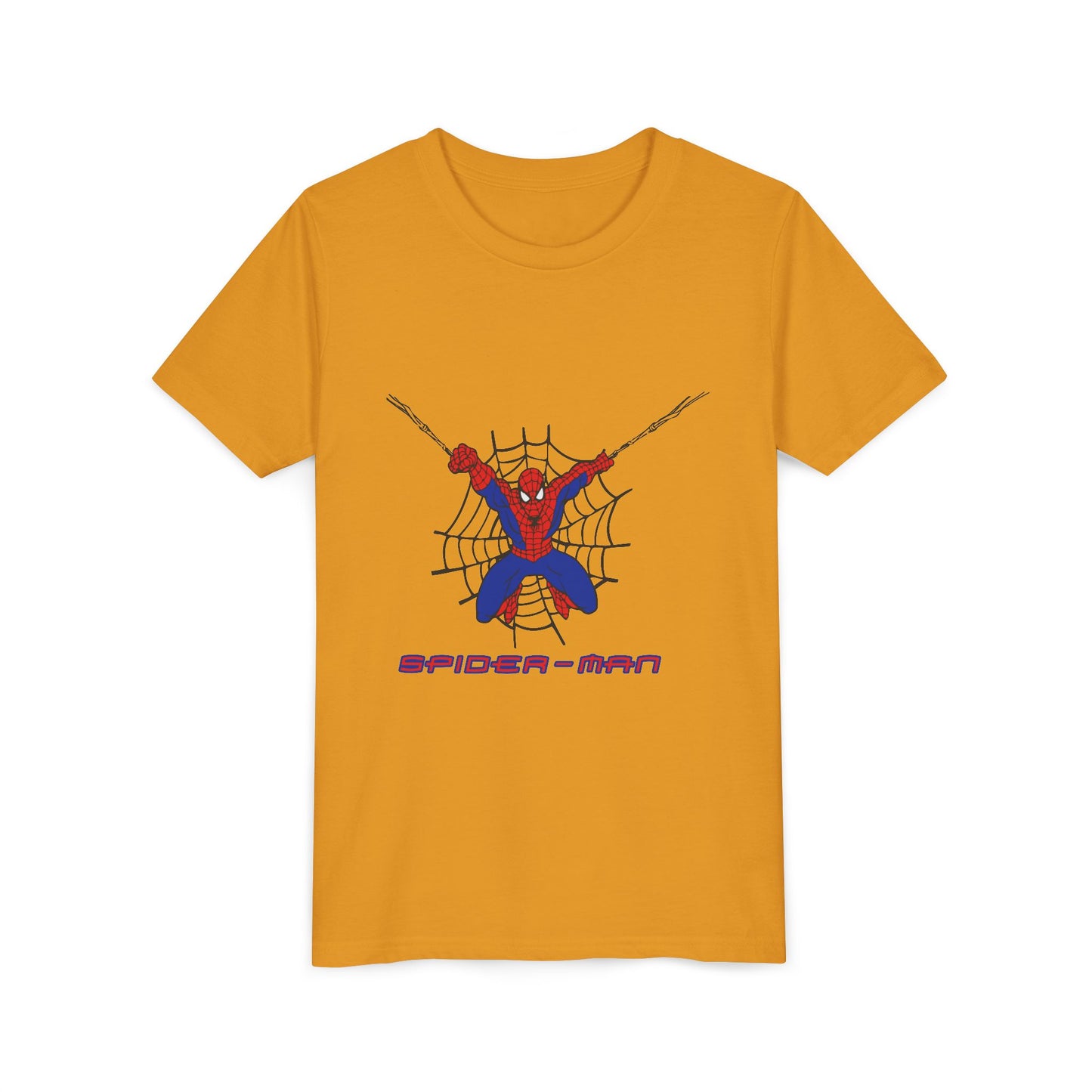 Spider-Man Youth Short Sleeve Tee - Fun Graphic Tee for Kids, Superhero Shirt, Birthday Gift, Comic Theme Apparel, Playtime Wear