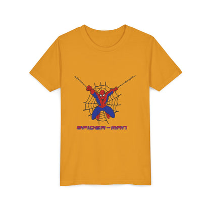 Spider-Man Youth Short Sleeve Tee - Fun Graphic Tee for Kids, Superhero Shirt, Birthday Gift, Comic Theme Apparel, Playtime Wear