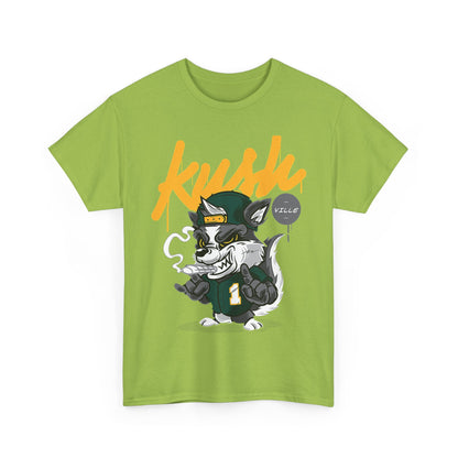 Kush Vibe Unisex Heavy Cotton Tee - Trendy Streetwear Graphic T-Shirt