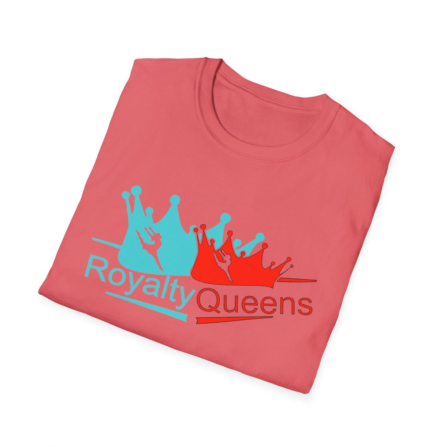 Royalty Queens Unisex T-Shirt, Softstyle Tee for Girls, Crown Graphic, Birthday Gift, Queen's Day Celebration, Casual Wear
