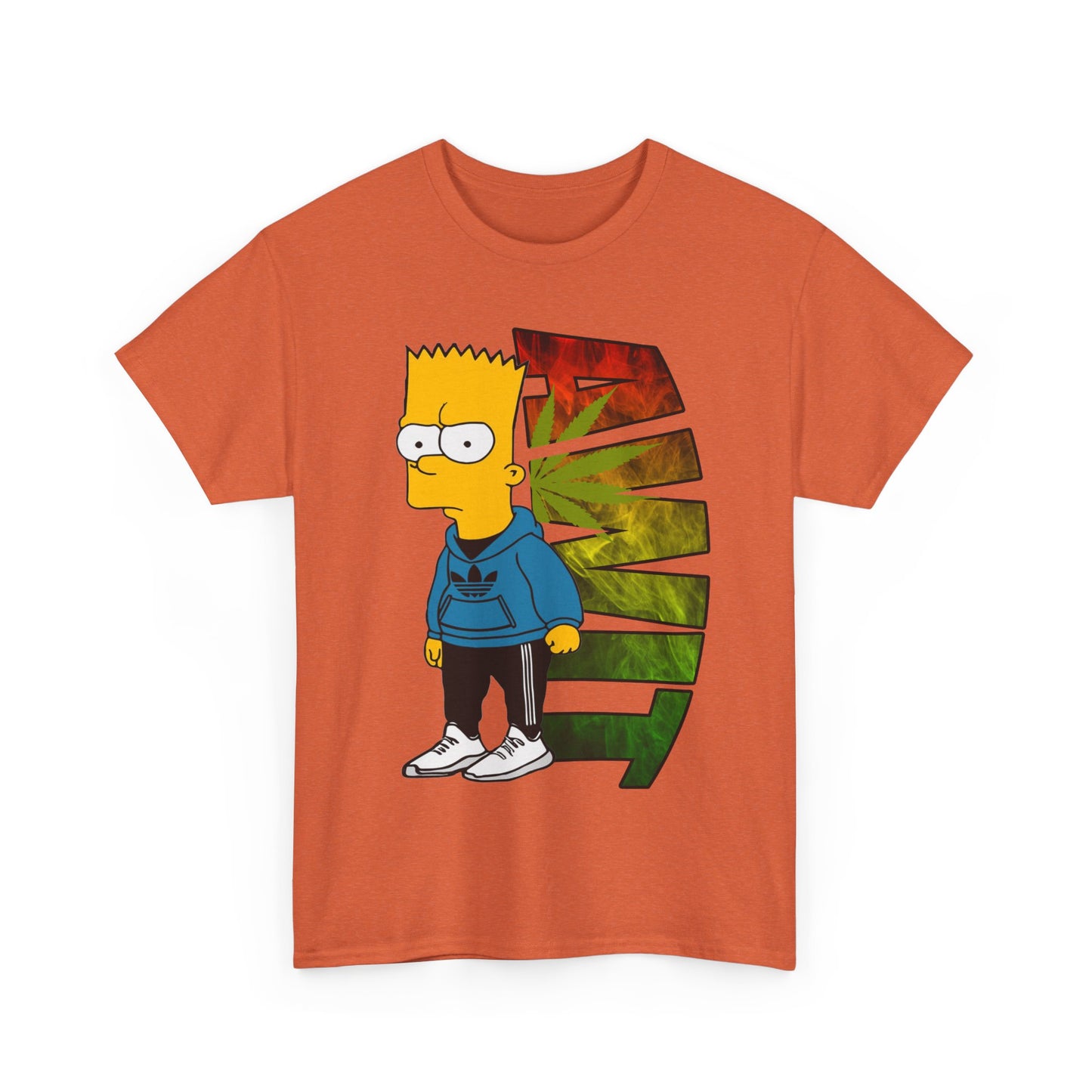 Unisex Heavy Cotton Tee - Bart Simpson Graffiti Style