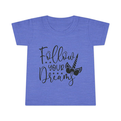 Toddler T-Shirt - Follow Your Dreams Unicorn Tee