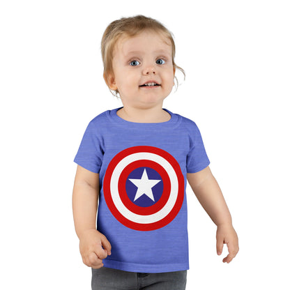 Captain Shield Toddler T-shirt, Kids Superhero Shirt, Birthday Outfit, Gift for Boys, Marvel Inspired Apparel