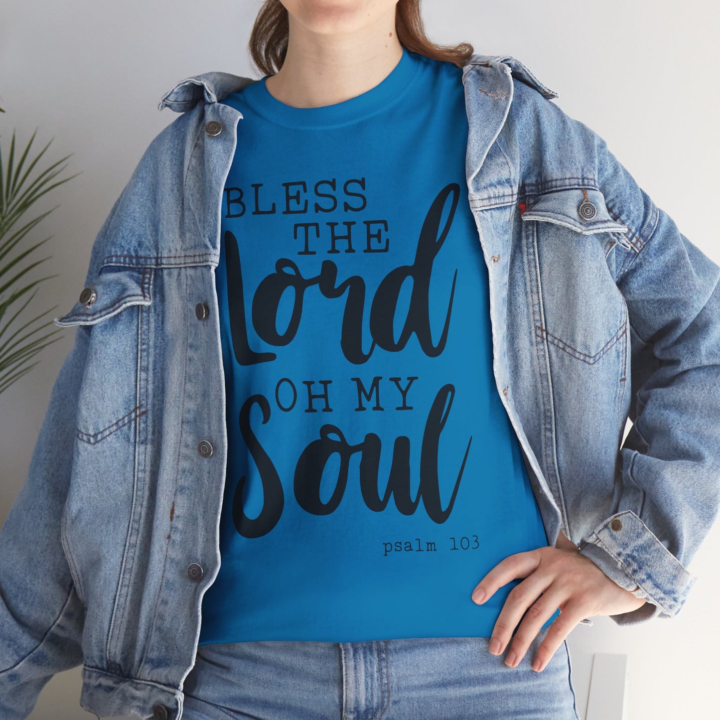 Bless the Lord Unisex Heavy Cotton Tee - Inspirational Christian Shirt