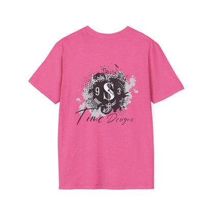 Inspirational Unisex Softstyle T-Shirt - "Time is Money" Statement Tee for Financial Motivators