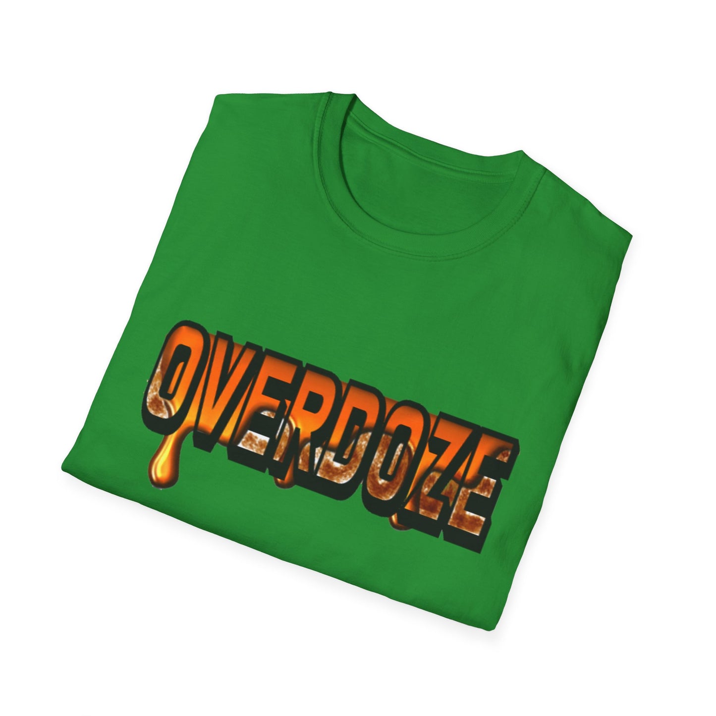 Street Style Unisex T-Shirt with 'OVERDOZE' Graphic