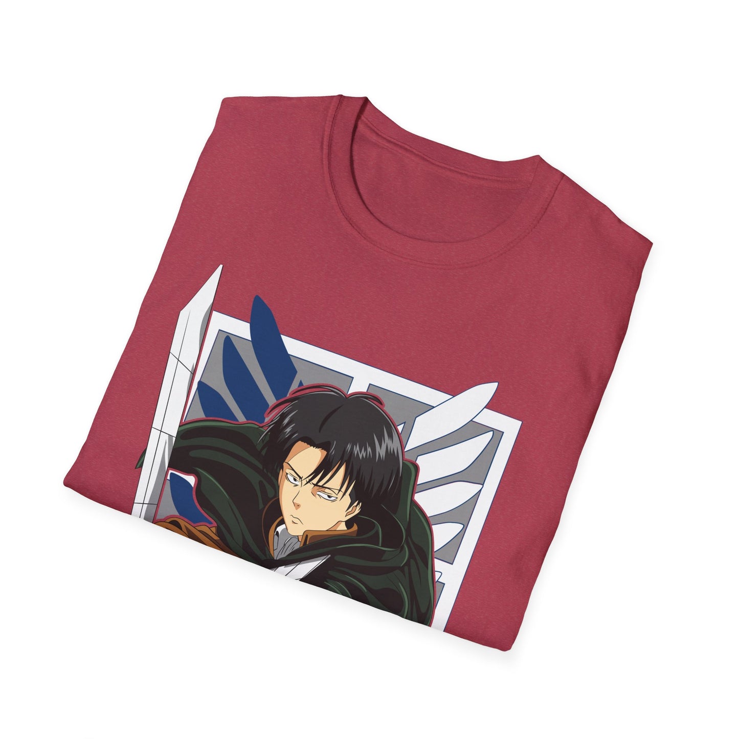 Anime-Inspired Unisex Softstyle T-Shirt, Casual Tee, Gift for Otaku, Geek Apparel, Perfect for Conventions, Everyday Wear, Birthday Gift