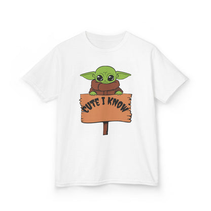Cute Baby Alien Kids Tee - "Cute I Know" Design for Trendy Kids