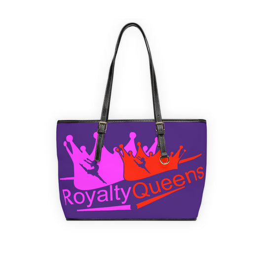 Royalty Queens PU Leather Shoulder Bag, Stylish Tote, Fashion Handbag, Gift for Queens, Trendy Purse, Everyday Use Bag
