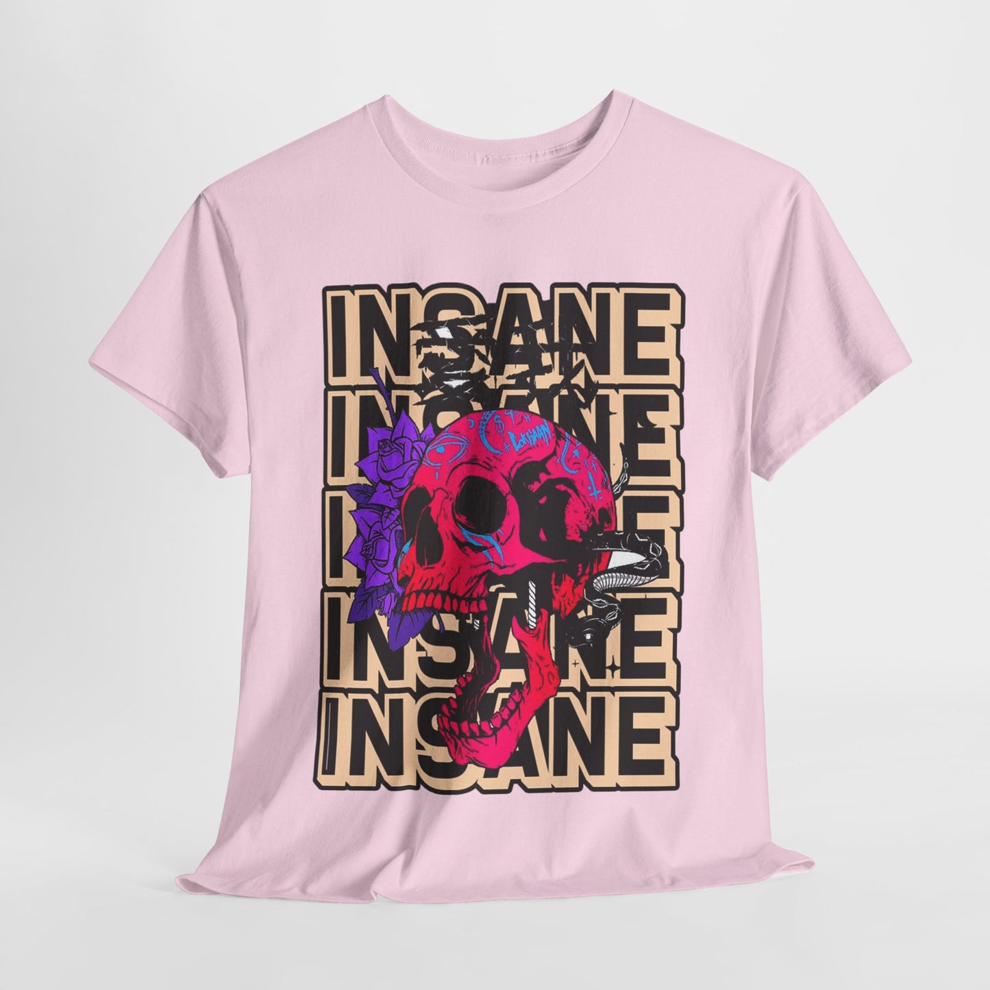 Edgy Skull Art Unisex Heavy Cotton Tee - Perfect for Alternative Fashion Lovers