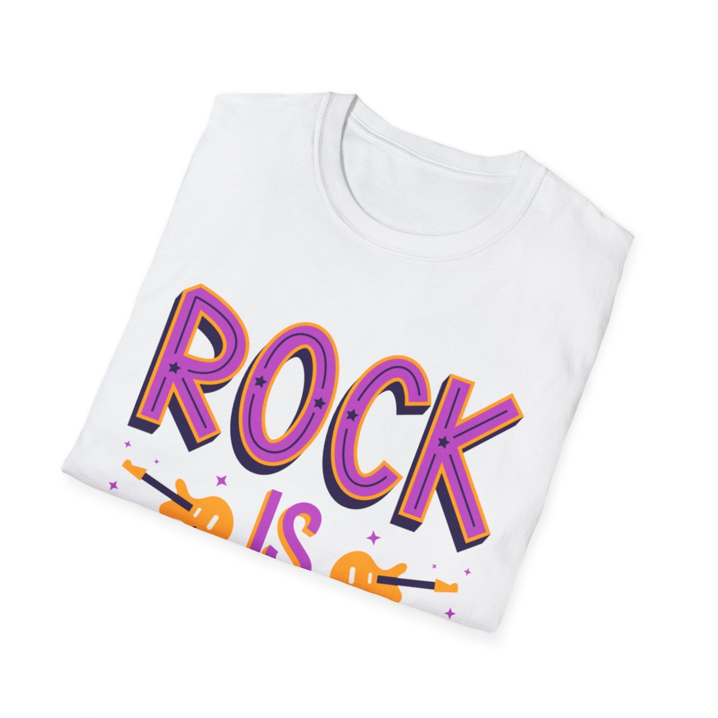 Rock is Ageless T-Shirt | Unisex Softstyle Tee for Music Lovers, Festival Wear, Gift for Musicians, Retro Apparel