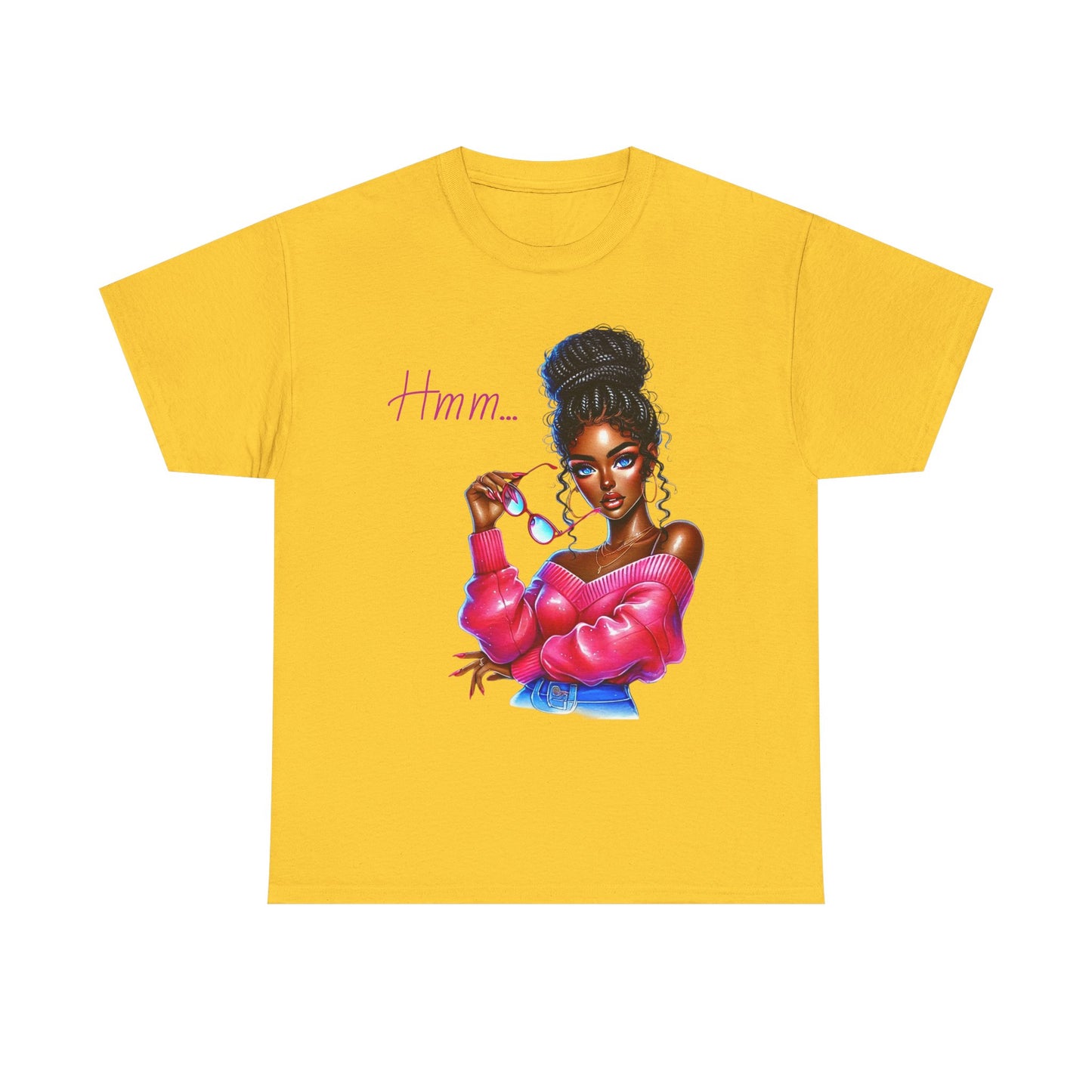 Expressive Aesthetic Tee – 'Hmm...' Design for Trendsetters
