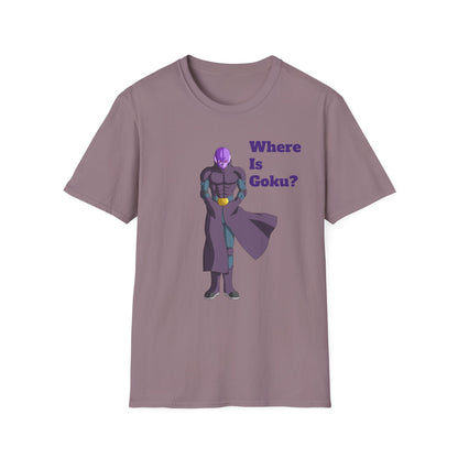 Where Is Goku? Unisex Softstyle T-Shirt for Anime Fans